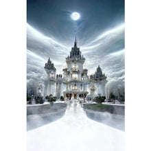 Load image into Gallery viewer, Fantasy White Palace-Full Drill Diamond Painting-40x70CM