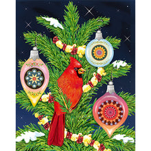 Load image into Gallery viewer, Tree Hanging Cardinals-Full Drill Diamond Painting