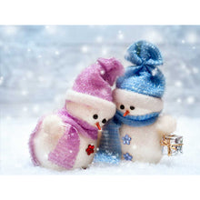 Load image into Gallery viewer, Christmas Snowman-Full Drill Diamond Painting