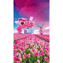 Load image into Gallery viewer, Pink Tulips-Full Drill Diamond Painting-40x70CM