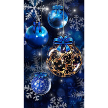 Load image into Gallery viewer, Blue Decorative Ball-Full Drill Diamond Painting-40x70CM