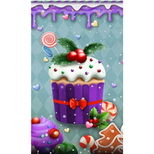 Load image into Gallery viewer, Holiday Cupcakes-Full Drill Diamond Painting-40x70CM