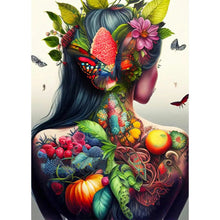 Load image into Gallery viewer, Personality Flower Girl Bird Back-Full Drill Diamond Painting