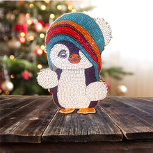 Load image into Gallery viewer, Penguin Single Sided Wooden Desktop Ornaments