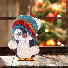 Load image into Gallery viewer, Penguin Single Sided Wooden Desktop Ornaments