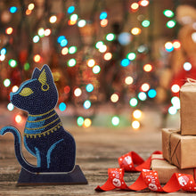 Load image into Gallery viewer, Egyptian Cat Single Sided Wooden Desktop Ornaments