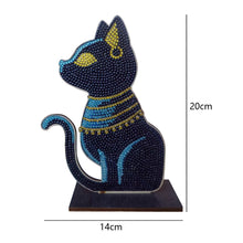 Load image into Gallery viewer, Egyptian Cat Single Sided Wooden Desktop Ornaments