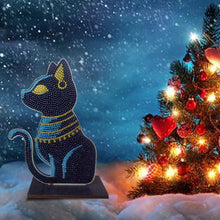 Load image into Gallery viewer, Egyptian Cat Single Sided Wooden Desktop Ornaments