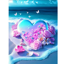Load image into Gallery viewer, Dream Beach Love-Full Round Diamond Painting-30x40cm