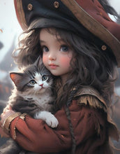 Load image into Gallery viewer, Life of Pets Girl-Full Round/Square Diamond Painting-30x40cm/40x50cm/50x70cm