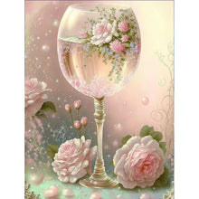 Load image into Gallery viewer, Rose Cup-Full Round Diamond Painting-30x40cm