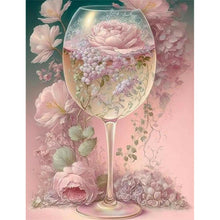 Load image into Gallery viewer, Rose Cup-Full Round Diamond Painting-30x40cm
