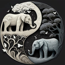 Load image into Gallery viewer, Tai Chi Animal-Full Round Diamond Painting-30x30cm