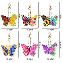 Load image into Gallery viewer, 6pcs Butterfly Double Sided Keychain