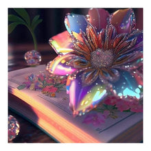 Load image into Gallery viewer, Colored Flower Magic Book-Full Round Diamond Painting-30x30cm