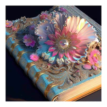 Load image into Gallery viewer, Colored Flower Magic Book-Full Round Diamond Painting-30x30cm
