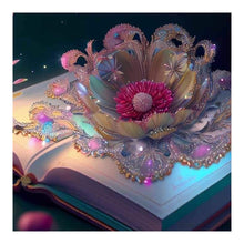 Load image into Gallery viewer, Colored Flower Magic Book-Full Round Diamond Painting-30x30cm
