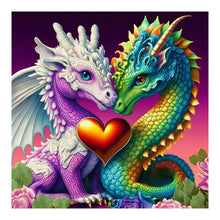Load image into Gallery viewer, Dragon-Full Round Diamond Painting-30x30cm