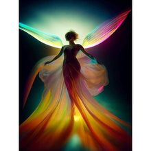 Load image into Gallery viewer, Rainbow Girl-Full Round Diamond Painting-30x40cm