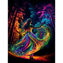 Load image into Gallery viewer, Rainbow Girl-Full Round Diamond Painting-30x40cm