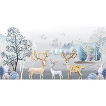 Load image into Gallery viewer, Relief Elk-Full Round Diamond Painting-80x40cm-Large Size