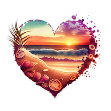 Load image into Gallery viewer, Love Beach-Full Round Diamond Painting-30x30cm