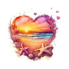 Load image into Gallery viewer, Love Beach-Full Round Diamond Painting-30x30cm