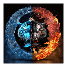 Load image into Gallery viewer, Dragon And Phoenix Yin And Yang Diagram-Full Round Diamond Painting-30x30cm