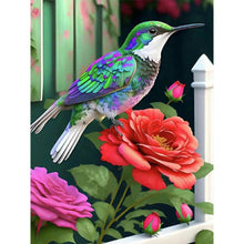 Load image into Gallery viewer, Hummingbird Moonlight Flower-Full Round Diamond Painting-30x40cm