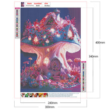 Load image into Gallery viewer, Dream Mushroom House-Full Round Drill Diamond Painting-30x40cm
