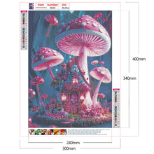 Load image into Gallery viewer, Dream Mushroom House-Full Round Drill Diamond Painting-30x40cm