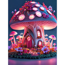 Load image into Gallery viewer, Dream Mushroom House-Full Round Drill Diamond Painting-30x40cm