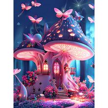 Load image into Gallery viewer, Dream Mushroom House-Full Round Drill Diamond Painting-30x40cm
