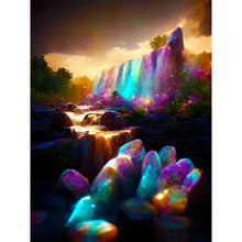 Load image into Gallery viewer, Mountain Forest-Full Round Diamond Painting-30x40cm