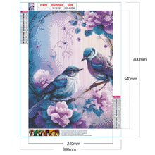 Load image into Gallery viewer, Hummingbird Flower-Full Round Drill Diamond Painting-30x40cm