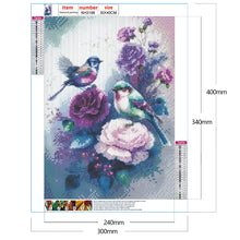 Load image into Gallery viewer, Hummingbird Flower-Full Round Drill Diamond Painting-30x40cm