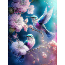 Load image into Gallery viewer, Hummingbird Flower-Full Round Drill Diamond Painting-30x40cm
