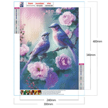 Load image into Gallery viewer, Hummingbird Flower-Full Round Drill Diamond Painting-30x40cm