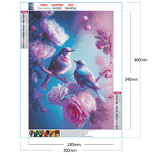 Load image into Gallery viewer, Hummingbird Flower-Full Round Drill Diamond Painting-30x40cm