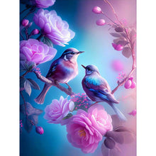 Load image into Gallery viewer, Hummingbird Flower-Full Round Drill Diamond Painting-30x40cm