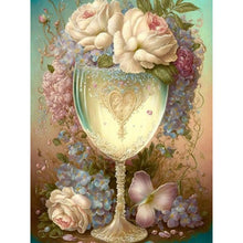 Load image into Gallery viewer, Flower Goblet-Full Round Drill Diamond Painting-30x40cm