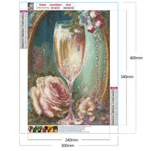 Load image into Gallery viewer, Flower Goblet-Full Round Drill Diamond Painting-30x40cm