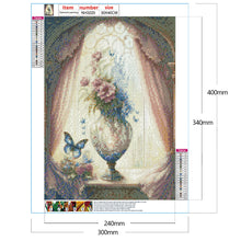 Load image into Gallery viewer, Flower Goblet-Full Round Drill Diamond Painting-30x40cm