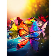 Load image into Gallery viewer, Butterfly-Full Round Diamond Painting-30x40cm