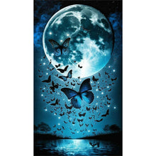 Load image into Gallery viewer, Moonlight Butterfly-Full Drill Diamond Painting-40x70cm