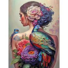 Load image into Gallery viewer, Tattoo Girl-Full Round Diamond Painting-30x40cm