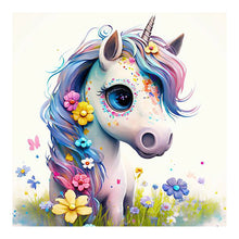 Load image into Gallery viewer, Unicorn-Full Round Diamond Painting-30x30cm