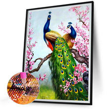 Load image into Gallery viewer, Peacock-Full Round Diamond Painting-30x40cm