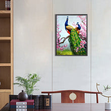 Load image into Gallery viewer, Peacock-Full Round Diamond Painting-30x40cm