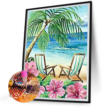 Load image into Gallery viewer, Beach-Full Round Diamond Painting-30x40cm